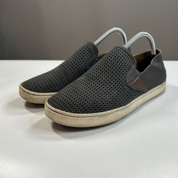 OluKai Shoes - Olu'Kai Pehuea Womens 10 Shoes Slip-On Comfort Gray Casual Low Top Sneakers